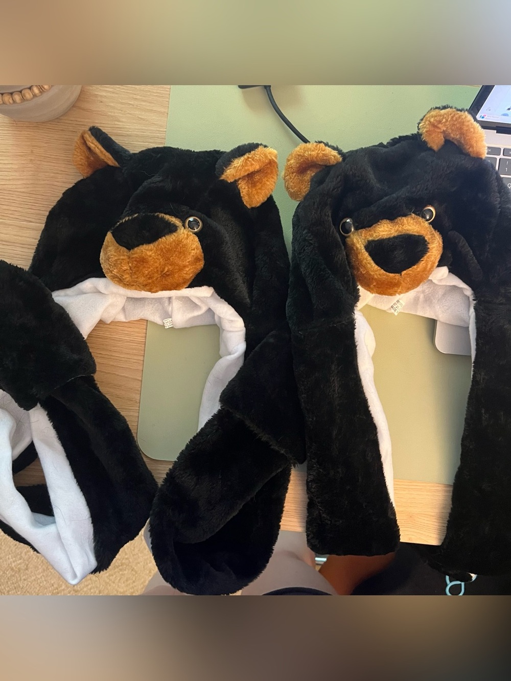 Plush Animal Hat / Hooded Scarf